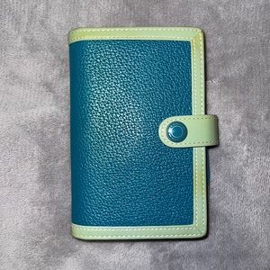 Coach Planner Agenda-turquoise/green
